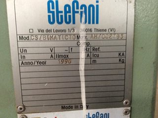 Macchina per la lavorazione del legno Cs bimatic 70 Legnomac vende macchine per la lavorazione del legno. Macchina Squadrabordatrice 1* e * di linea Stefani modello CS Bimatic 70